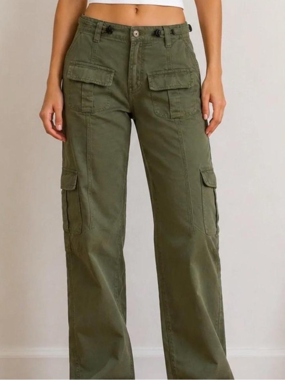 Brandy Melville Olive Green Cargo Pants